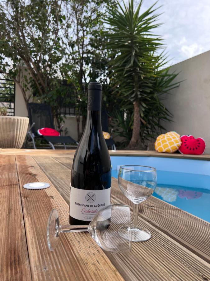 Charmante Maison Climatisee Avec Piscine Au Calme A Carcassone Kültér fotó