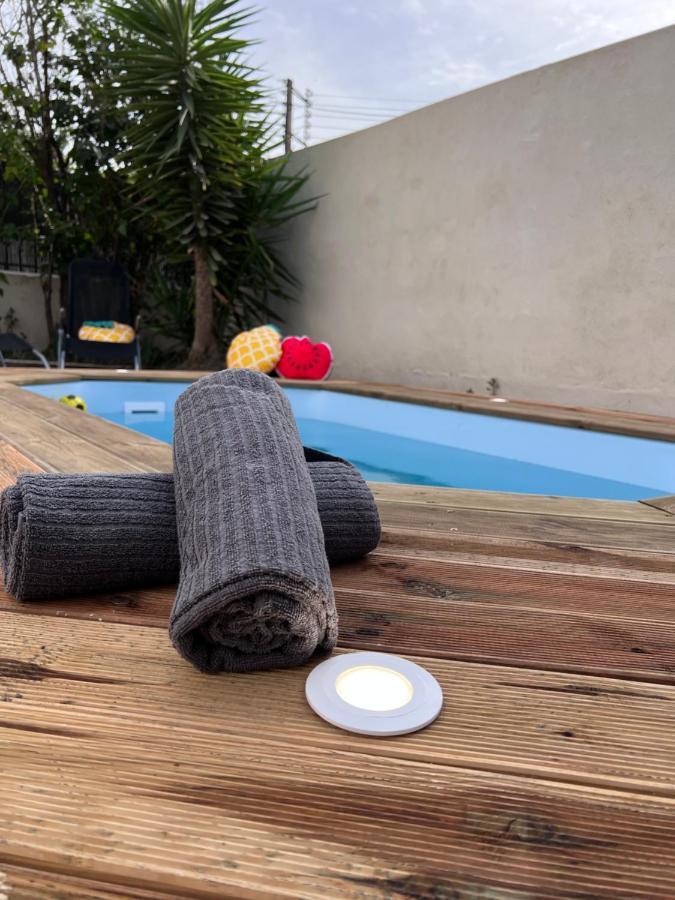 Charmante Maison Climatisee Avec Piscine Au Calme A Carcassone Kültér fotó